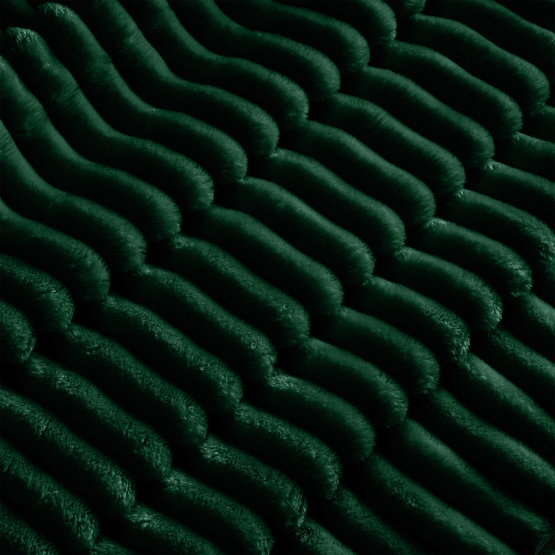 Un canapé confortable pour une personne équipé d'un grand coussin et de deux petits coussins, Tissu vert