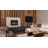 Auzenne 30'' W Matte Black Electric Fireplace