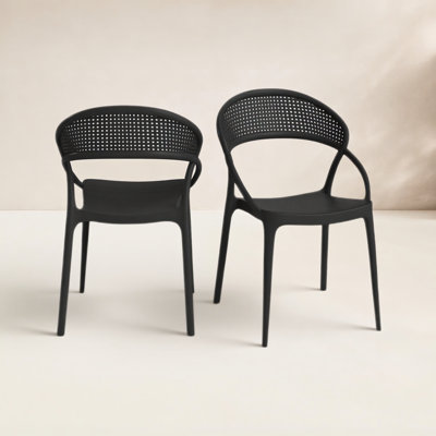 Chaise d'appoint empilable pour patio Farrah