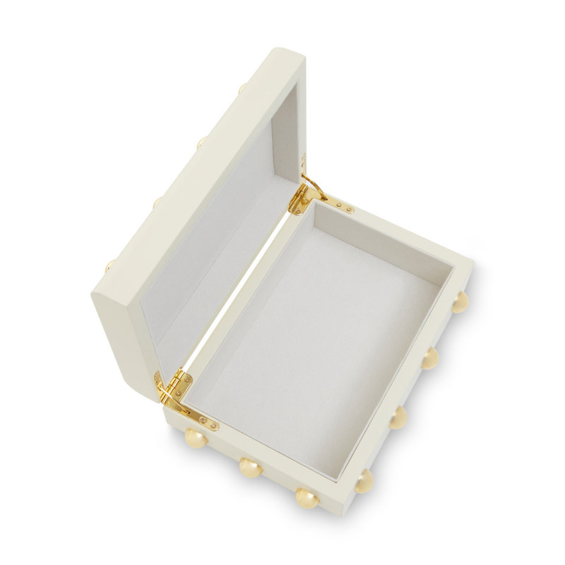 Laureen Accessory Box +, White/Gold