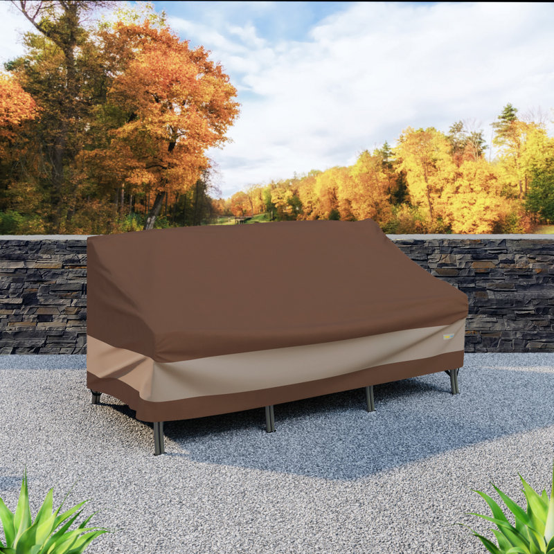 Causeuse et canapé pour l'extérieur imperméable, H 35 po x l 87 po x P 37 po