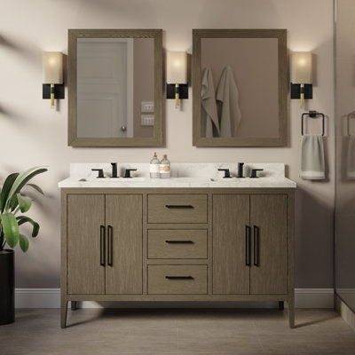 Ensemble de meuble-lavabo double 60 po Calgary