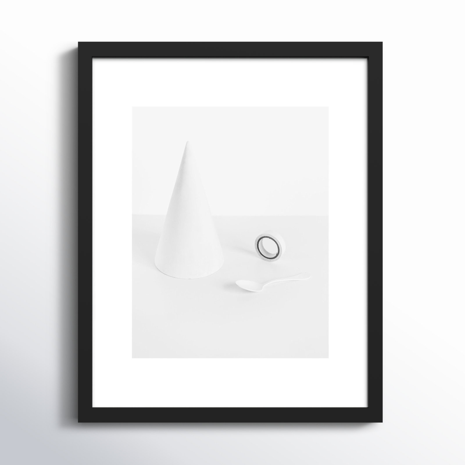 White Still Life 1 by Svetlana Smirnova, Black, 20" H x 16" W x 1.25" D