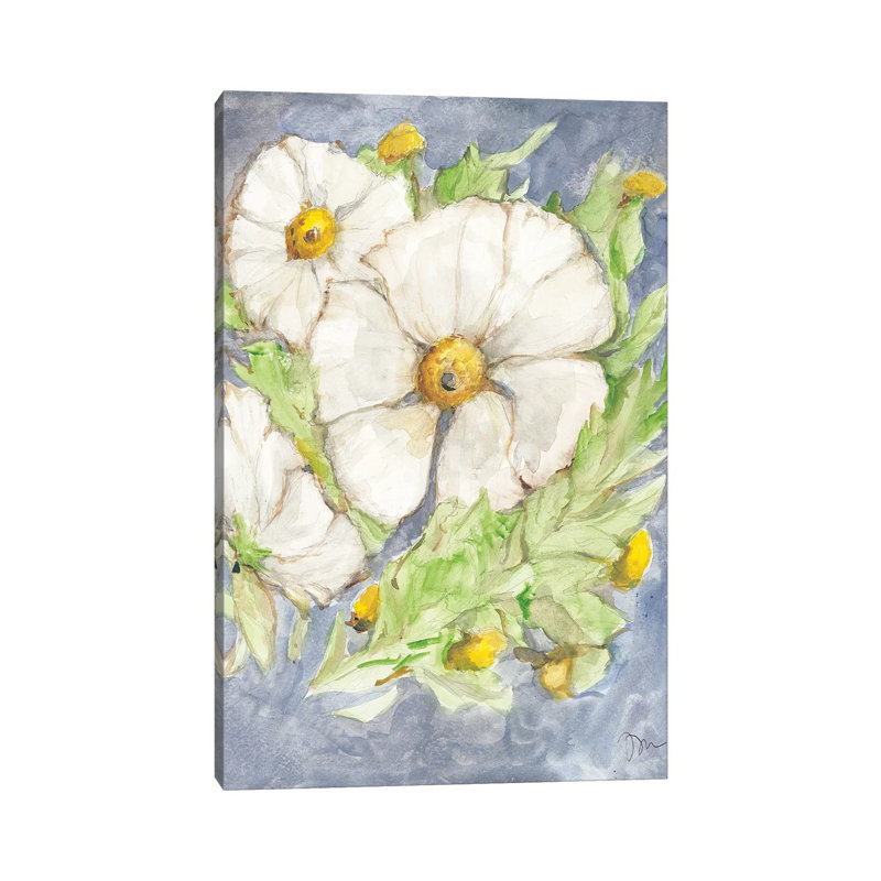 Mitilija Poppies 1 Piece Wrapped Canvas Painting, 20.32 cm H x 30.48 cm W