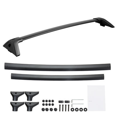 Roof Rack Cross Bars Aluminum for Vehicle Rooftop Cargo Black