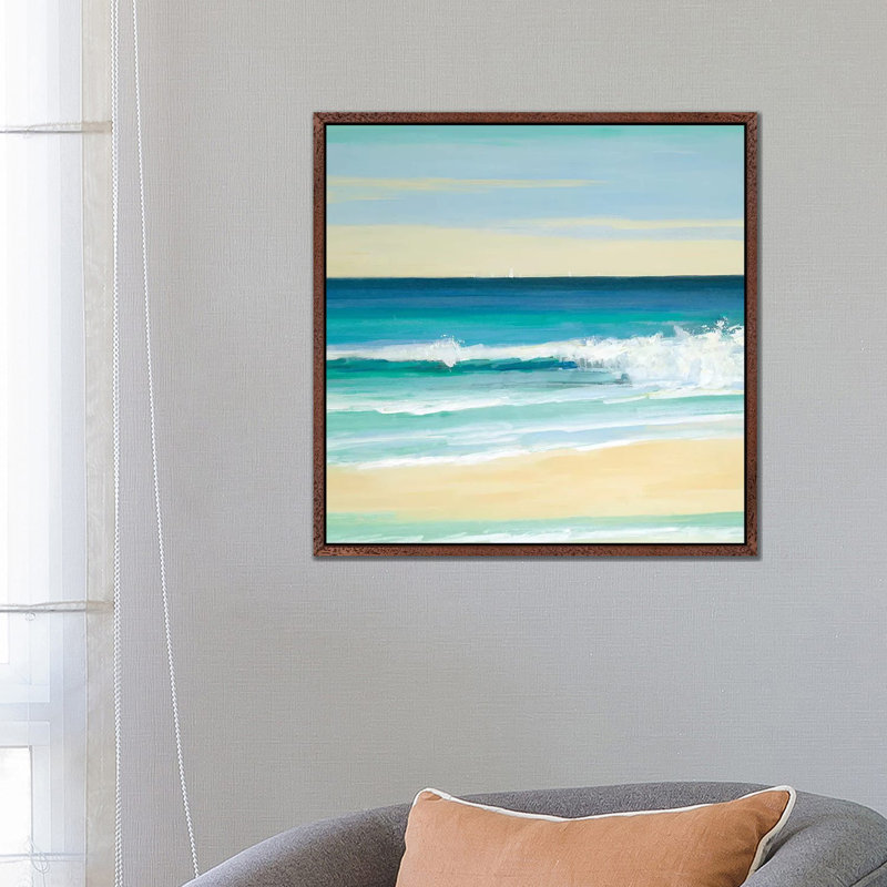 Sunny Seaside IV by Sally Swatland - Gallery-Wrapped Canvas Giclée on Canvas, 66.04 cm H x 66.04 cm W, Classic Wood Framed