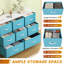 Steel 100 cm W Chest of 8 Drawers-135992371