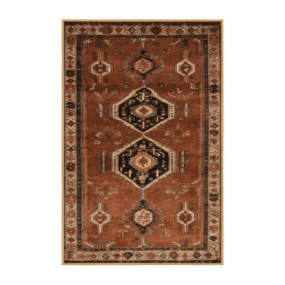 Tapis brun turc lavable à la machine