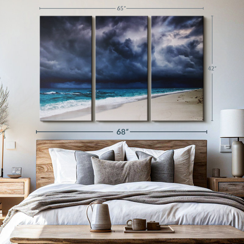«Dark Cloudy Sky» sur toile, H 42 po x l 65 po x P 1,25 po