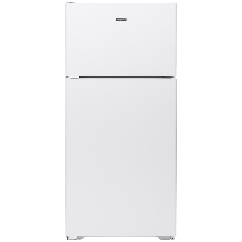 Hotpoint® ENERGY STAR® 15.6 Cu. Ft. Recessed Handle Top-Freezer Refrigerator, Left