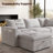 114" Down Cloud Couch, Oversized Modular Comfy Sofa for Living Room, L Shaped Sectional Couches with Detachable Sofa Cover, Storage Ottoman-1626008306