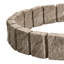 Bordure de bordure en faux bois 47,2 x 9 po