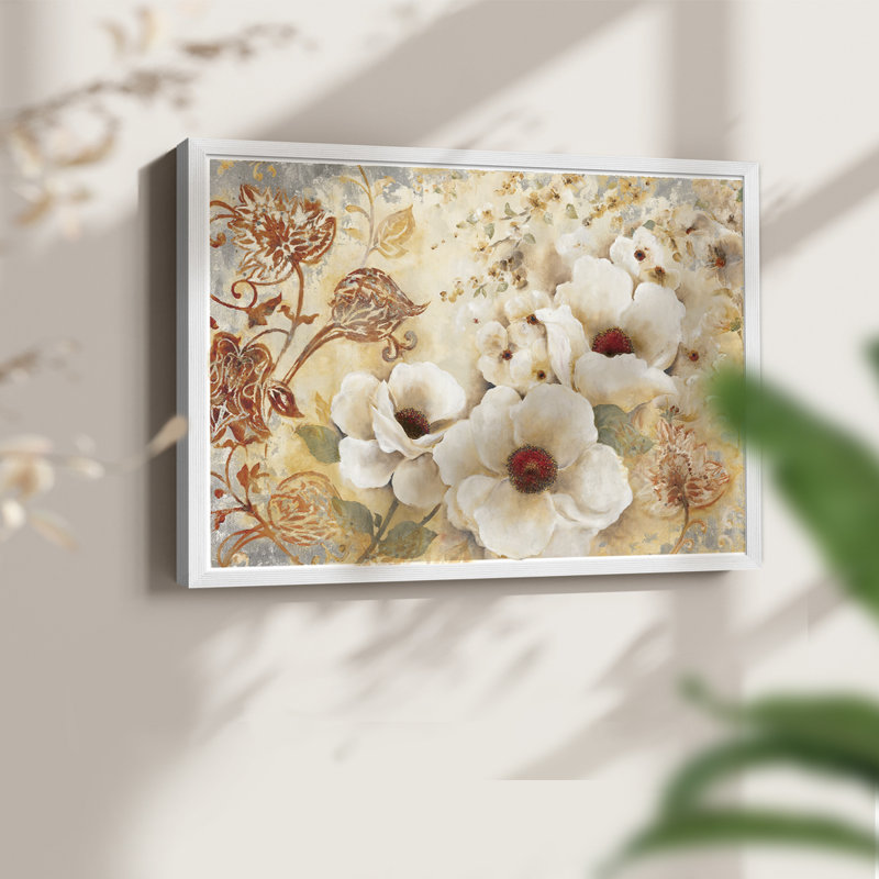 Jardin anglais - Reproduction encadrée - Restickable, H 8 po x l 10 po, Blanc