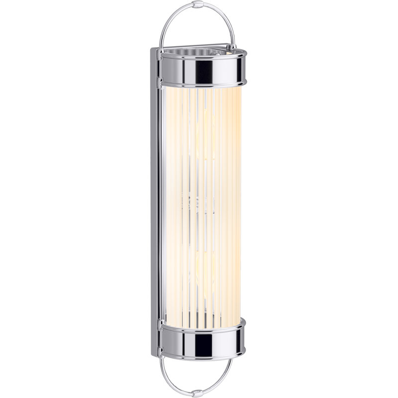 Terret 21" 2 - Light Bath Bar, Polished Chrome