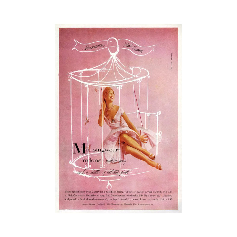 1950s Munsingwear Magazine Advert by The Advertising Archives - Gallery-Wrapped Canvas Giclée on Canvas, Wrapped Canvas