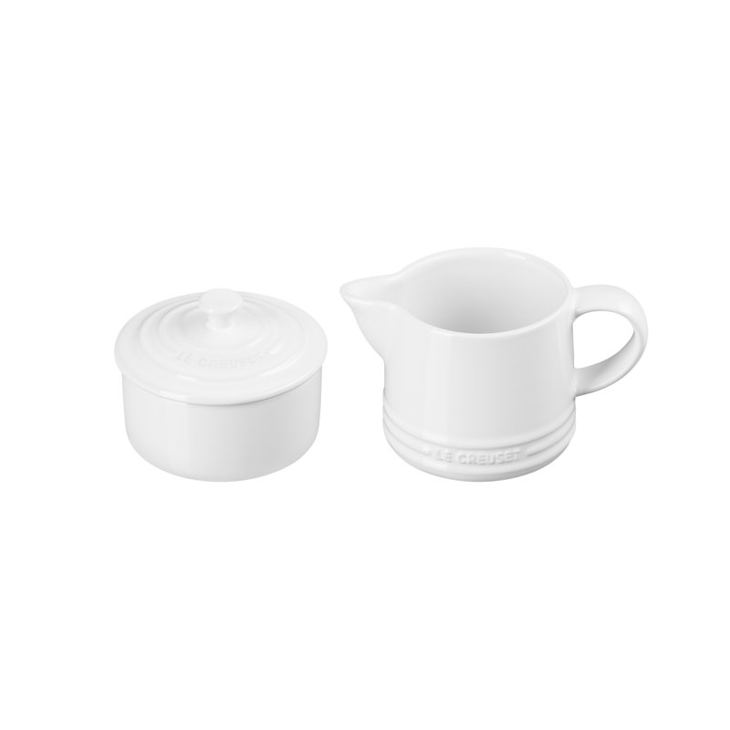 Le Creuset Stoneware Cream & Sugar Set, White