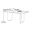 Table de salle à manger rectangulaire moderne et minimaliste-766507342