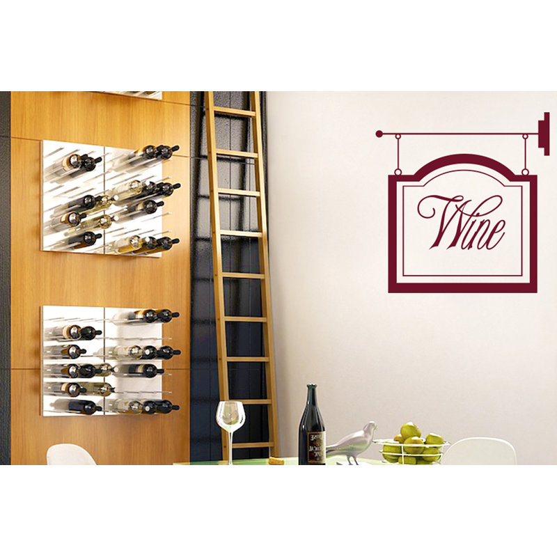 Abstract Wall Decal, Burgundy