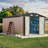 10 Ft. W X 12 Ft. D Metal Storage Shed With Metal Base Frame Kit-125529632-125529635