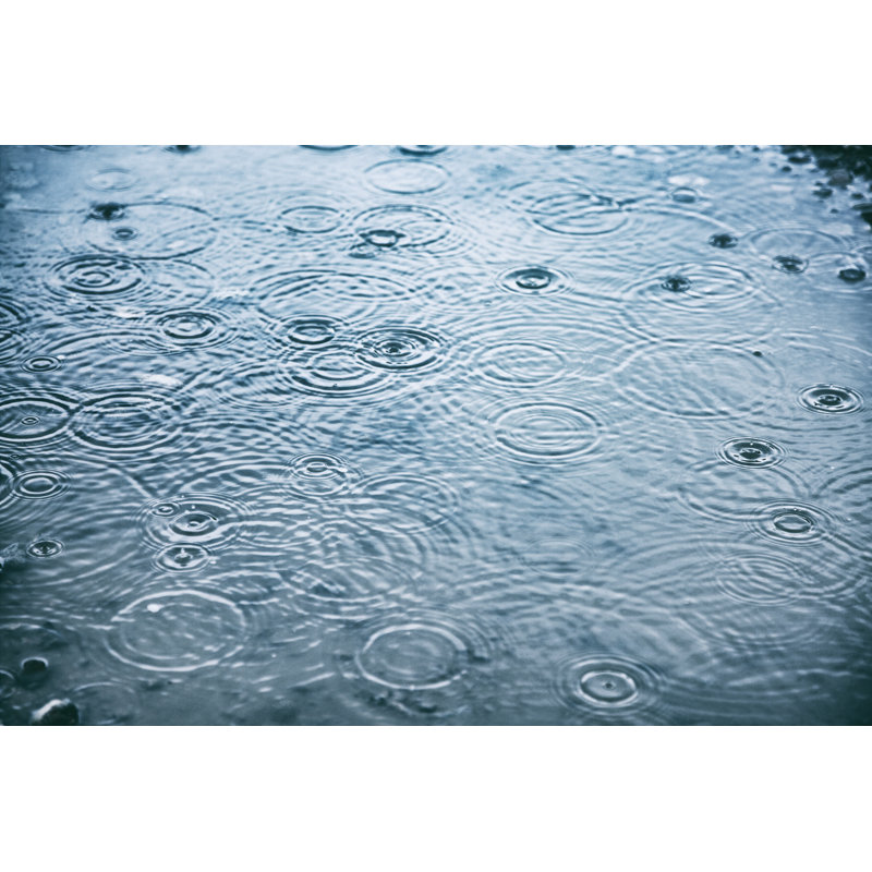 Rain Drops Background 1 Piece Wrapped Canvas Wall Art, 20cm H x 30cm W
