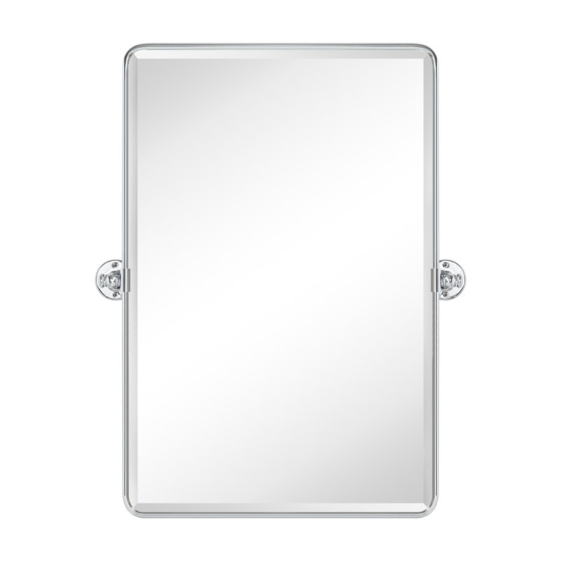 Miroir mural de salle de bain Woodvale, Chrome, 30 po x 20 po