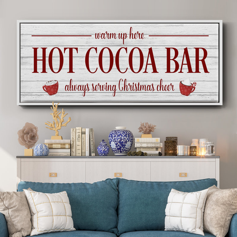 Hot Cocoa Bar- Framed Canvas