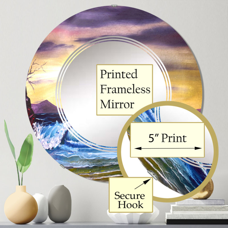 Circle Wall Mirror, 24" x 24"