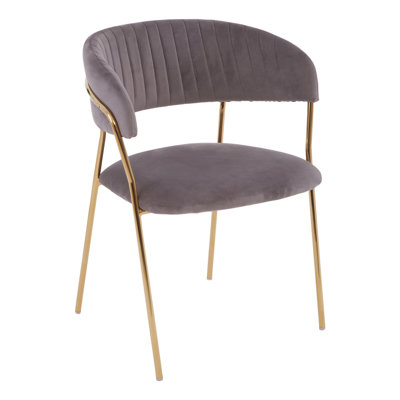 Elsberry 46cm H Velvet Upholstered Armchair