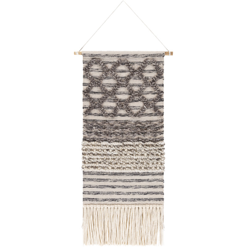 Suspension murale en coton avec tige incluse