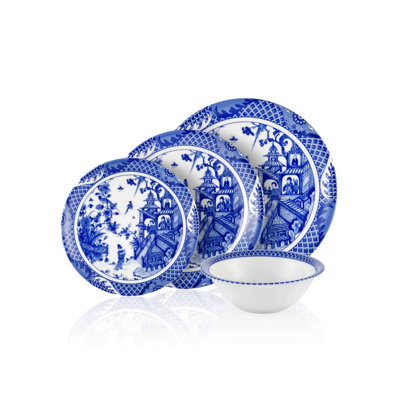 Piece Porcelain China Dinnerware Set - Service for 6