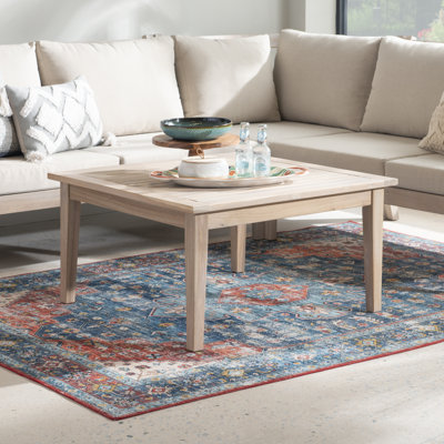 Amina Solid Wood Square Coffee Table