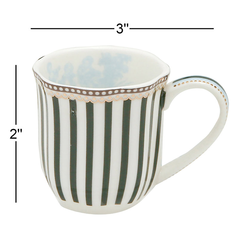 Porcelain Espresso Cup and Saucer