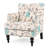 Lofties Contemporary Polyester Armchair with Solid Birch Wood Frame, Plush Cushions, Nailhead Trim, and Button-Tufted Diamond Detailing-234829945