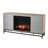 Unfinished TV Stand for TVs up to 50" with Fireplace Included