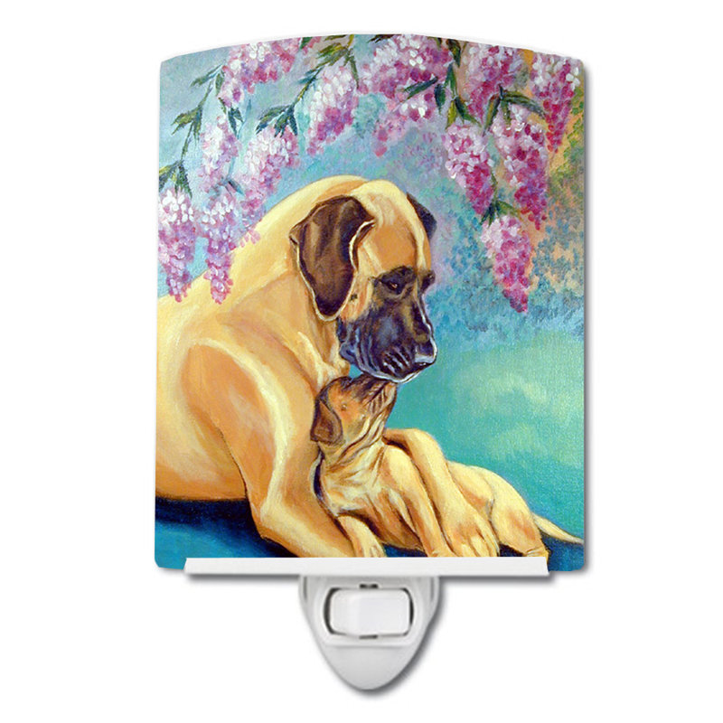 Great Dane and Puppy Ceramic Night Light