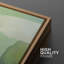«Abstract Colorful Strokes Mint Green Stroke Landscape», reproduction d'art sur toile-94585564-94585561