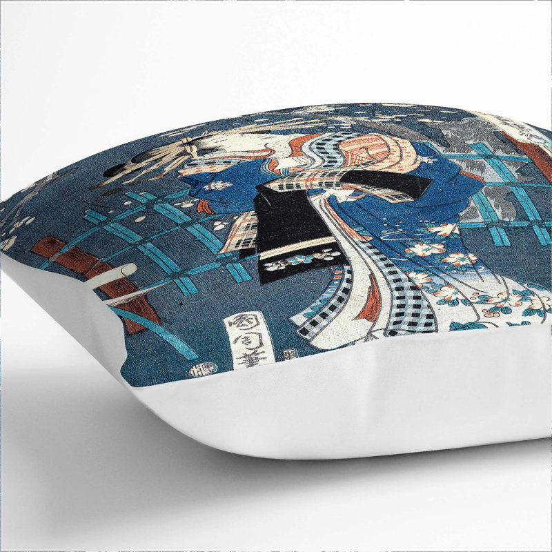 Square Throw Cushion, 55cm H x 55cm W x 20cm D, White