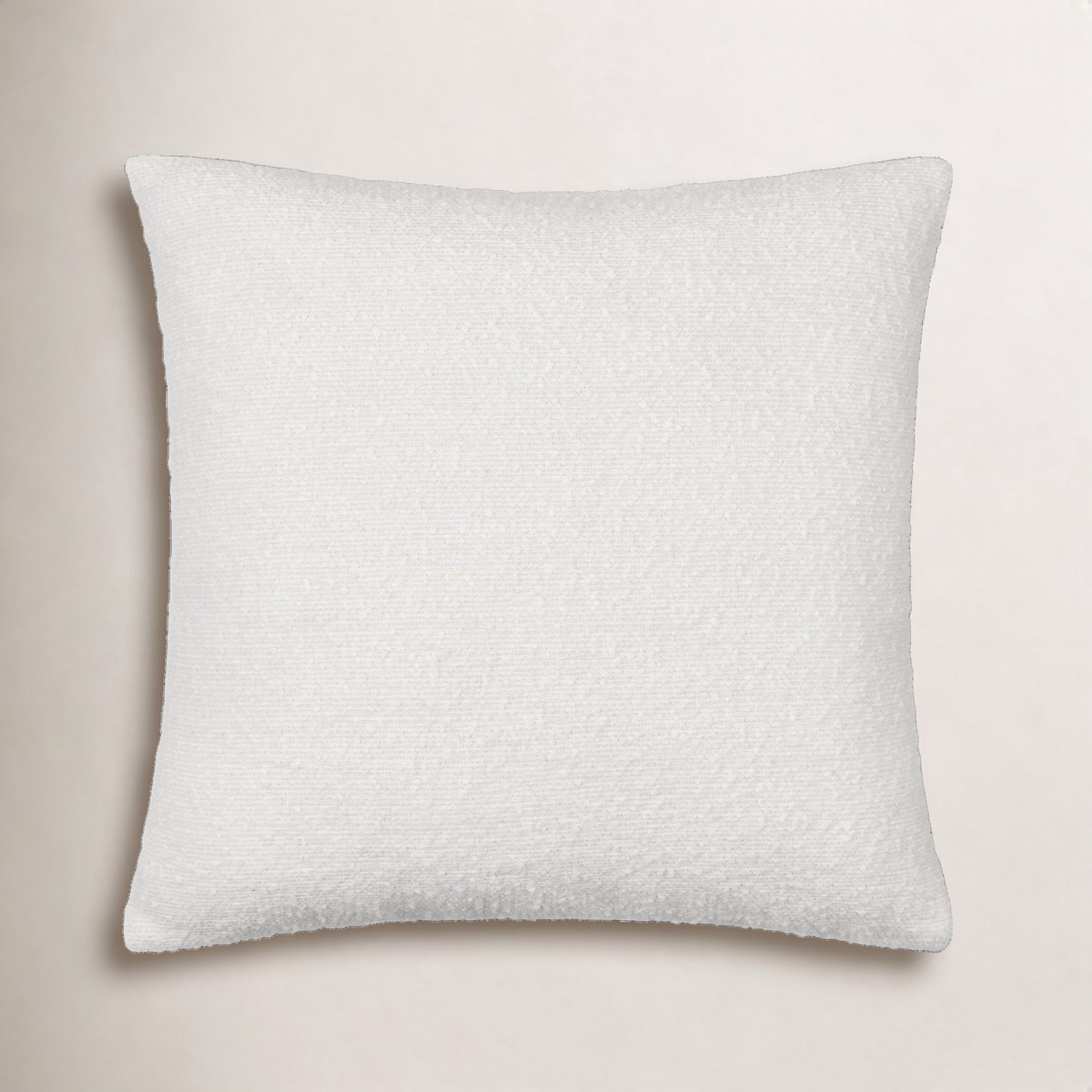 Amalfi Pillow Cover, Square 22", White, Pillow Cover Only - No Insert