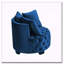 Fauteuil de loisir contemporain rembourré capitonné, bleu marine