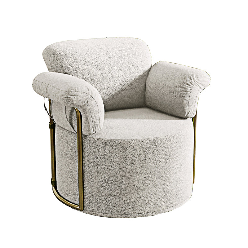 Canapé rembourré pivotant, Beige