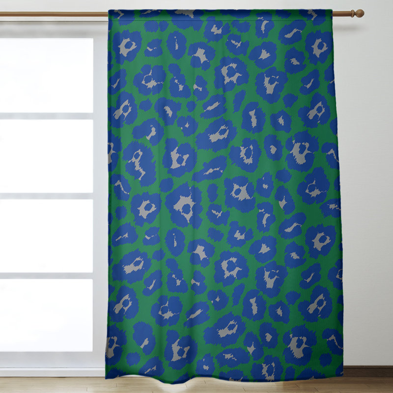 Room Darkening Curtain Single Panel, Green