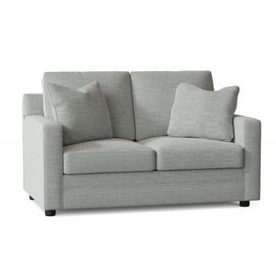 Canapé-lit à accoudoirs carrés 58 po avec coussins réversibles Aynar