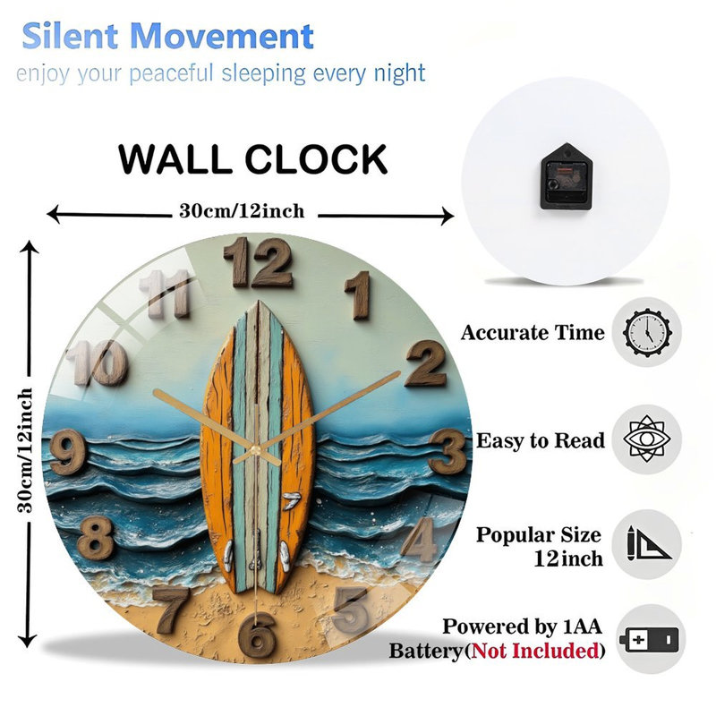 Horloge murale 12 po
