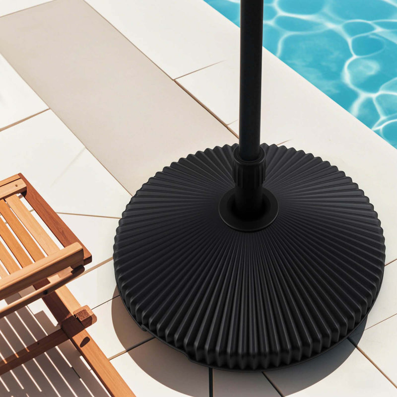 Base de parasol remplissable avec texture de coquillage 3 tailles de coupleur pour le jardin près de la piscine