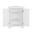Armoire de rangement blanche triangulaire avec tablettes réglables, armoire de plancher autoportante pour la cuisine à domicile-1472879919