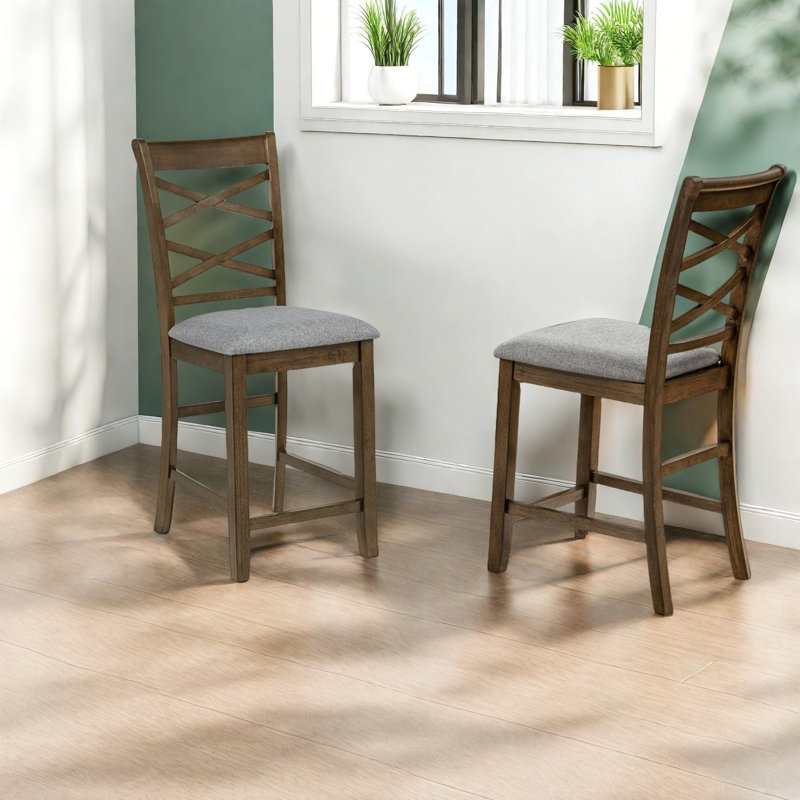 Chaises de salle à manger robustes en bois, finition noyer, design moderne pour les cuisines