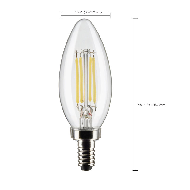 5.5 Watt Clear LED Bulb, 3000