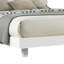 Lit double Yoki avec DEL sous le lit, bordure dorée en acrylique, cadre blanc-117559484-117559482
