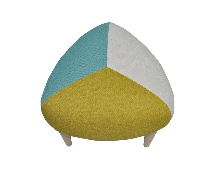 Solid + Manufactured Wood Accent Stool
