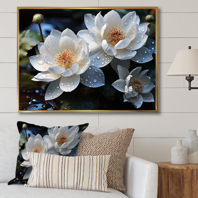 " White Yellow Lotus Field VI "